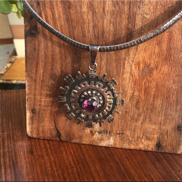 Vintage Mexican Sterling Silver Pendant - Picture 2 of 4